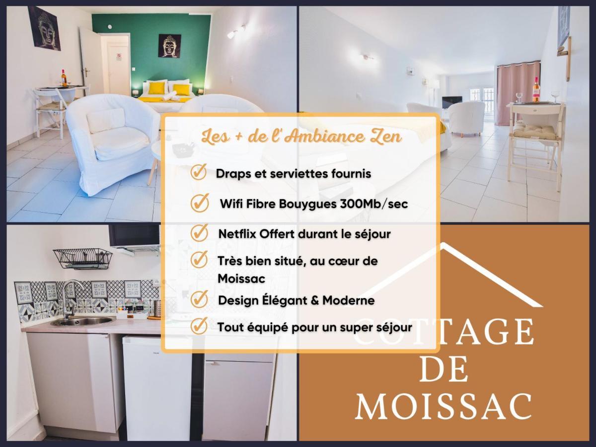 Apt T1 Cosy Et Ambiance Zen "Cottage De Moissac" 외부 사진